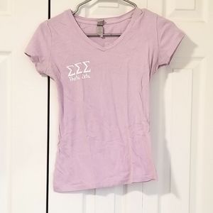 !!SUMMER SALE!! Lilac Tri Sigma Values Tee, S